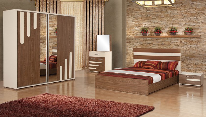 Aras Yemek Odası Koton Bej Yaprak