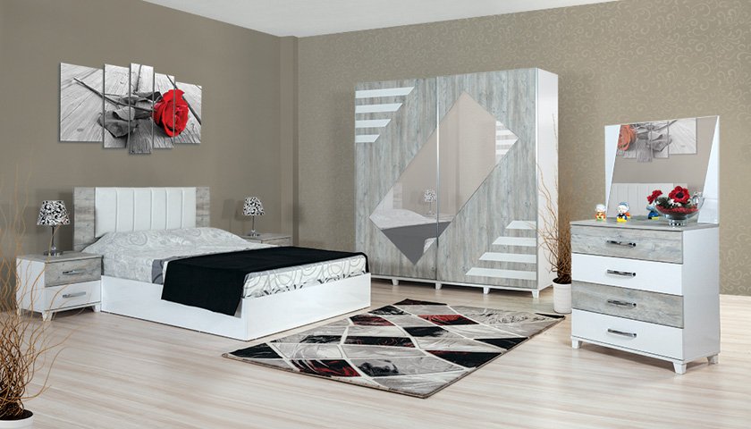 Arda Yatak Odası Dalyan Beyaz