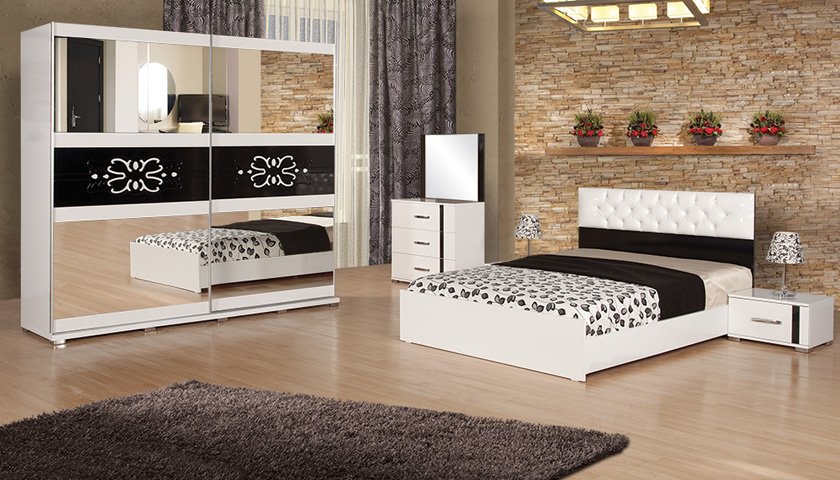 Aras Yatak Odası Koton-Bej Mozaik