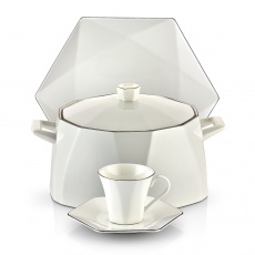 87 Parça Elegantia Yemek Takımı Platin