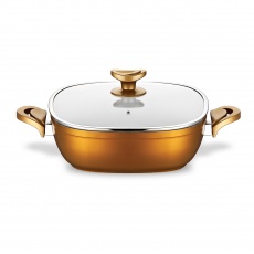 Seramik Gastronomie 26 Cm Karnıyarık Tencere Altın