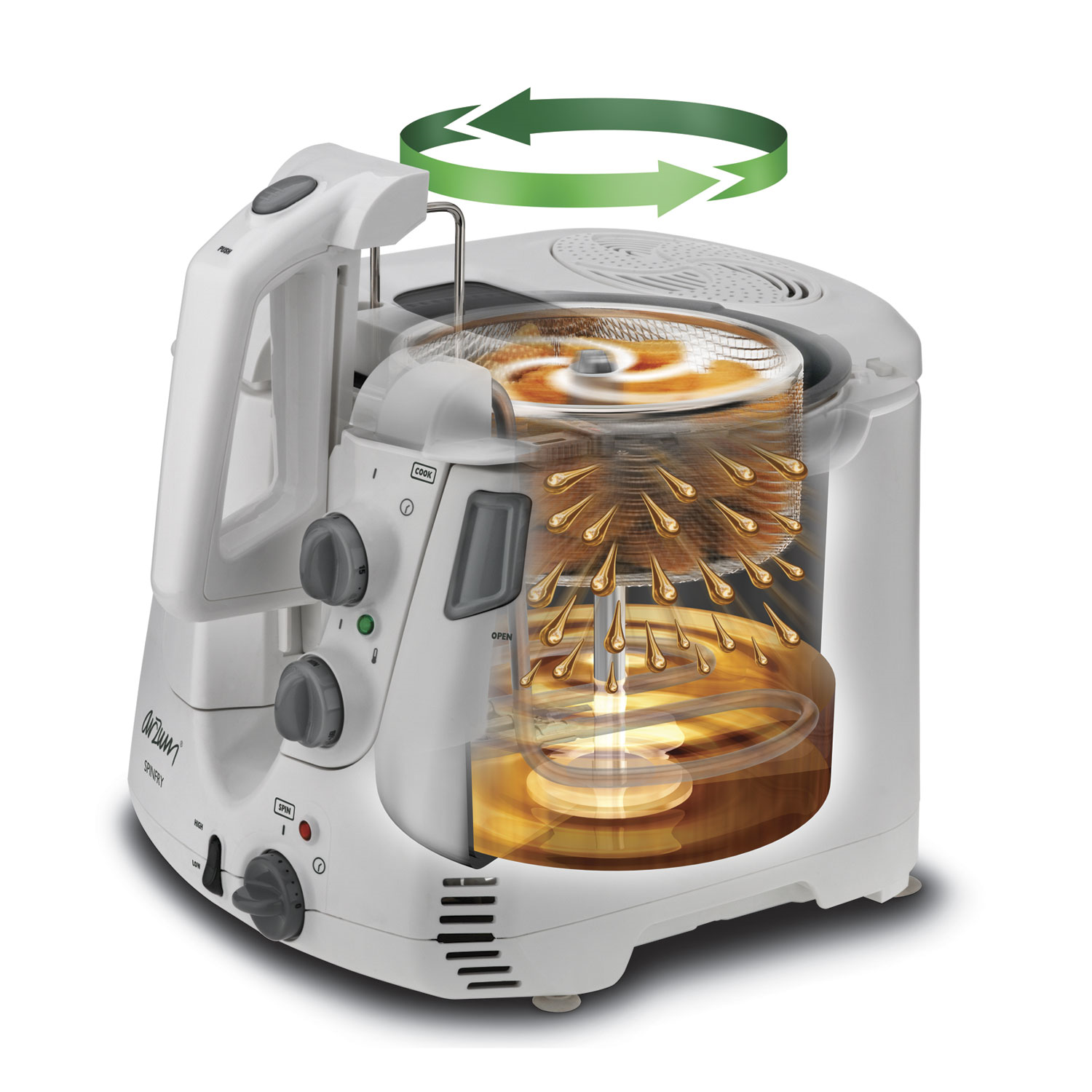 AR260 Arzum Spinfry Fritöz BEYAZ